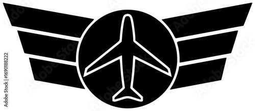 pilot illustration day silhouette boy logo child icon childhood outline travel lifestyle adventure portrait aviator airplane hat dream toy shape history vector graphic background