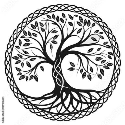 Tree of life vector illustration design element