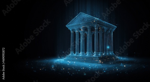 Ancient building digital art