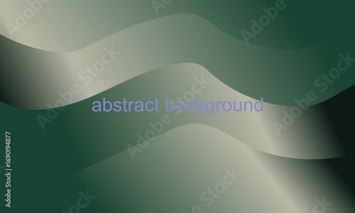 Flowing gradient waves of muted green and beige with subtle text abstract background