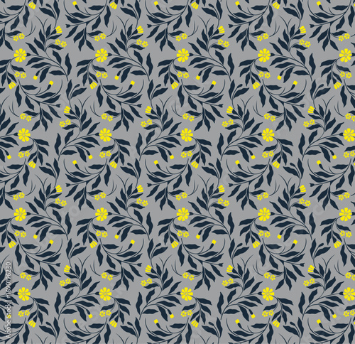 Timeless elegance meets modern charm: a seamless botanical pattern embracing nature-inspired prints and classic aesthetics for a fresh, sophisticated look