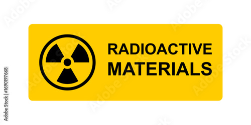 Radioactive Warning Sign,Hazard Symbol.