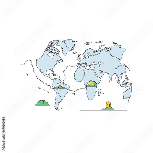 Global distribution of tropical rainforest ecosystems showing key biodiversity hotspots and geographical locations