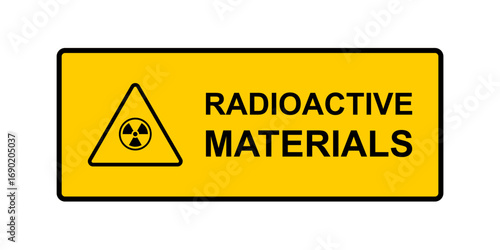 Radioactive Warning Sign,Hazard Symbol.