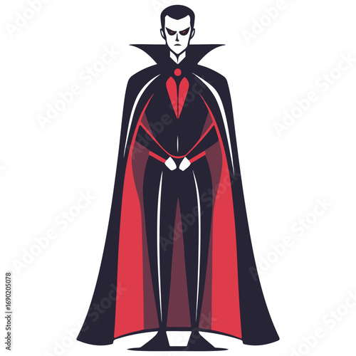 vampire, halloween, costume, festival, vector, transparent background, scary, dark, horror, evil, monster, icon, cloak, dracula