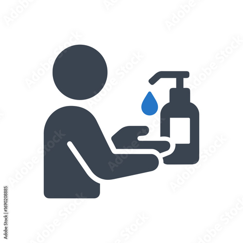 Hand Sanitizing Gesture Icon