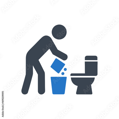 Bathroom Garbage Disposal Icon