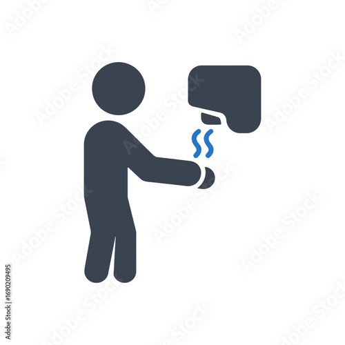 Hand Drying Process Icon