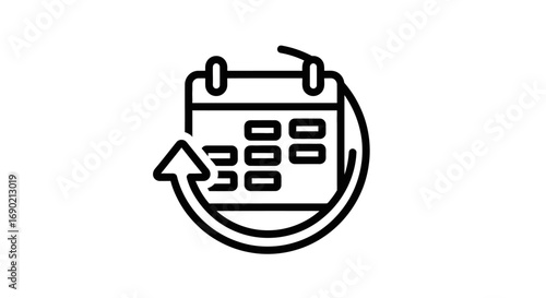 Reschedule Events Efficient Calendar Management Icon