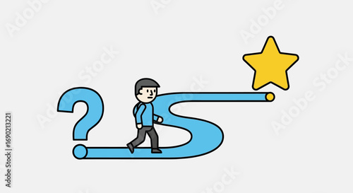 Navigating the Path to Success A Journey from Question Mark to Star