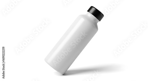 Wallpaper Mural White Water Bottle Mockup. Torontodigital.ca