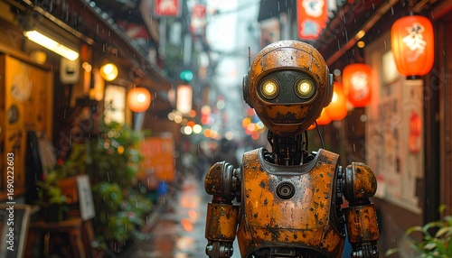 Un robot en las calles de Tokyo