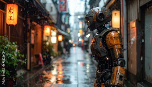 Un robot en las calles de Tokyo