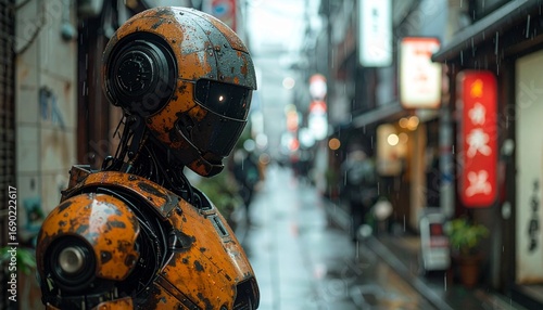 Un robot en las calles de Tokyo