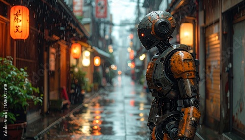 Un robot en las calles de Tokyo