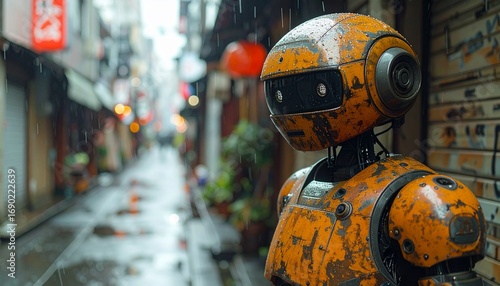 Un robot en las calles de Tokyo