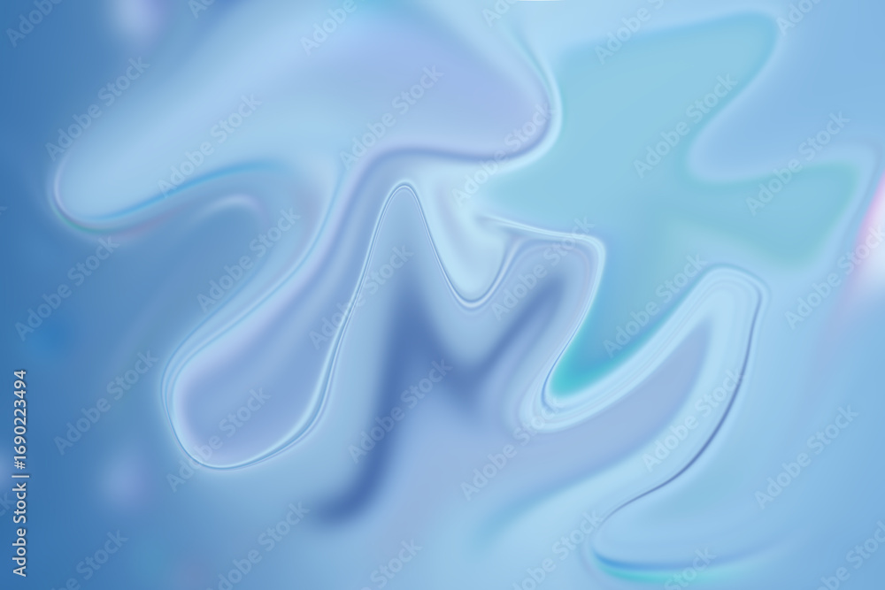 Fototapeta premium Soft blue and purple swirling abstract blending dreamlike wisps create serene ethereal ambiance illustration