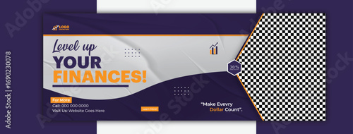 Level up your finances cover template