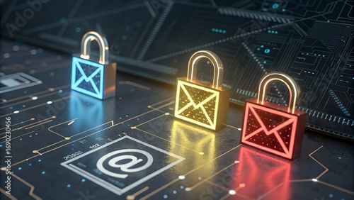 Advanced Cybersecurity Concept for Protecting Encrypted Email and Private Digital Data