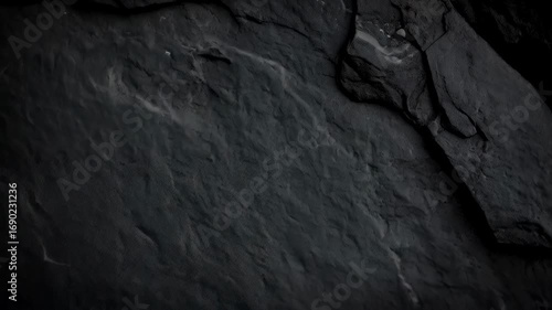 Dark slate texture for background design material, abstract surface of smooth natural stone with cracks