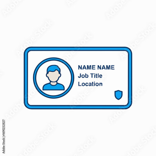 ID Card Vector Icon