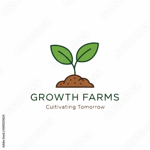 Growth Farms logo with a sprout growing from soil.