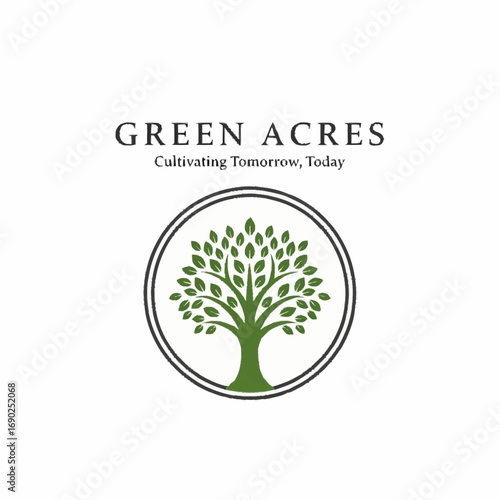 Green Acres logo, featuring a stylized tree graphic, conveying a message of sustainability and growth.