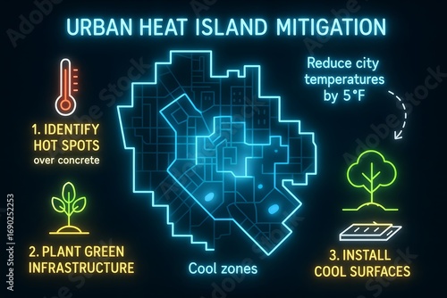 Urban Heat Island Mitigation Strategies with Green Roofs and Cool Pavements for Sustainable City Planning