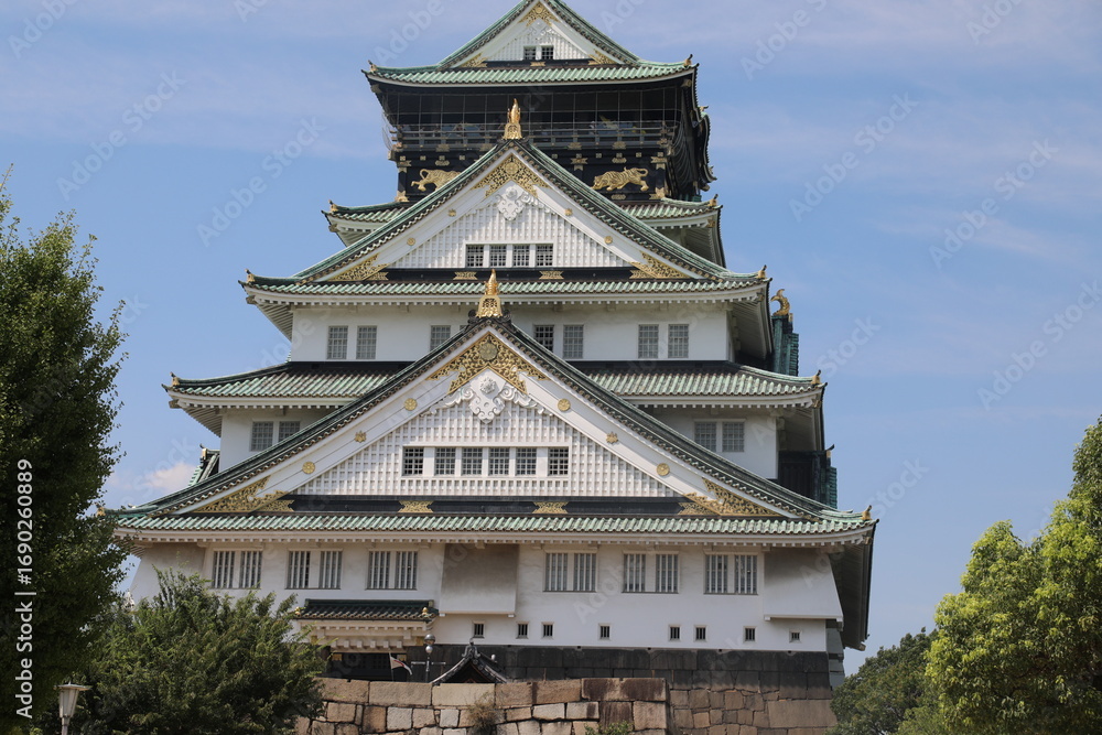 Fototapeta premium chateau de l'empereur a Osaka japon