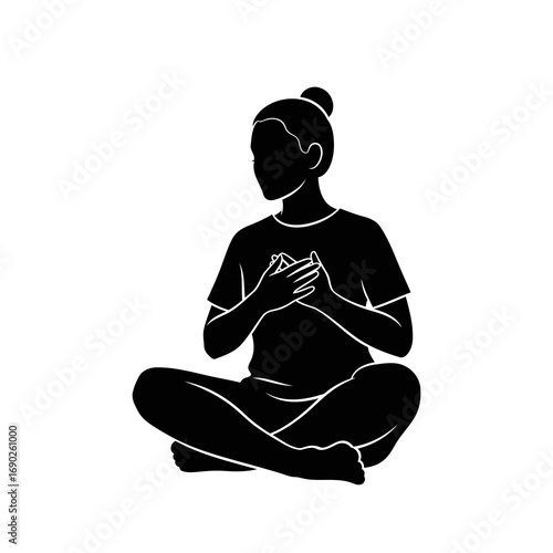 vector illustration of yoga pose