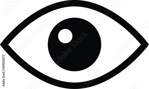Eye vector design with white background editable design