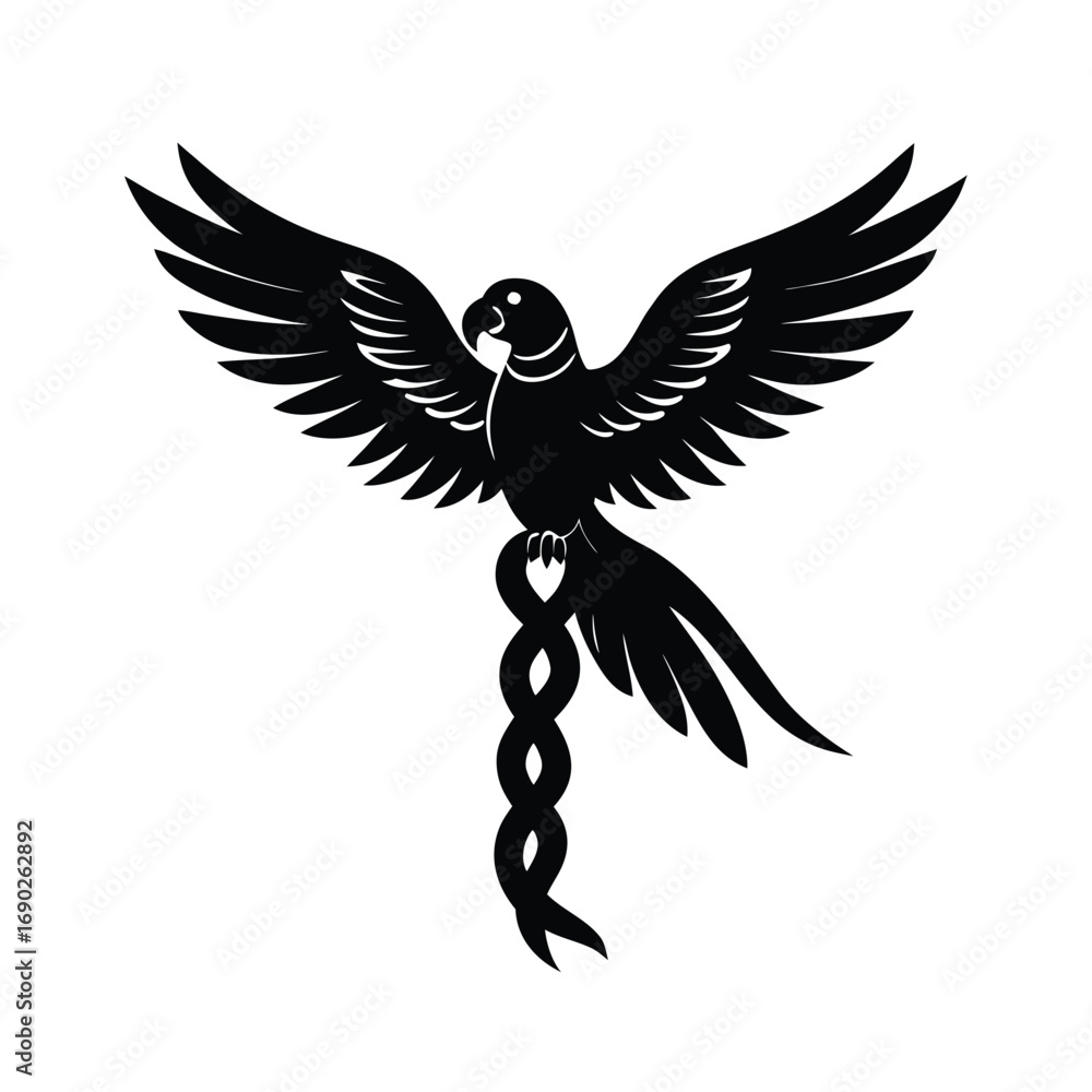 Obraz premium eagle silhouette vector