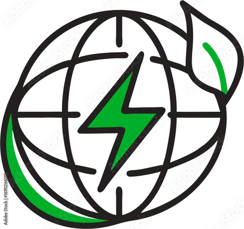 Renewable energy concept global power green technology clean electricity sustainability environment power source innovation future eco