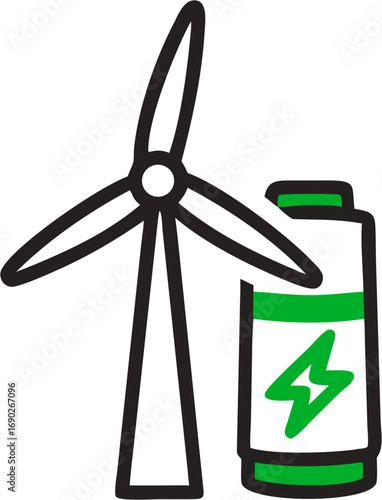 Renewable energy source battery storage concept for sustainable power generation and green technology innovation in the future