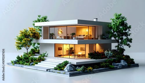 Elegant Contemporary Minimalist Home Model
