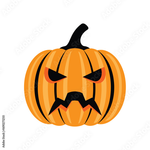 Scary jack o lantern pumpkin face halloween decoration spooky autumn season festive holiday