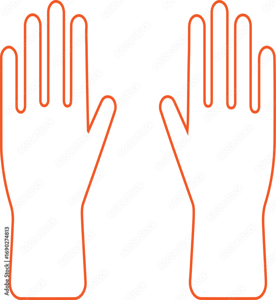 Fototapeta premium glove icon design vector