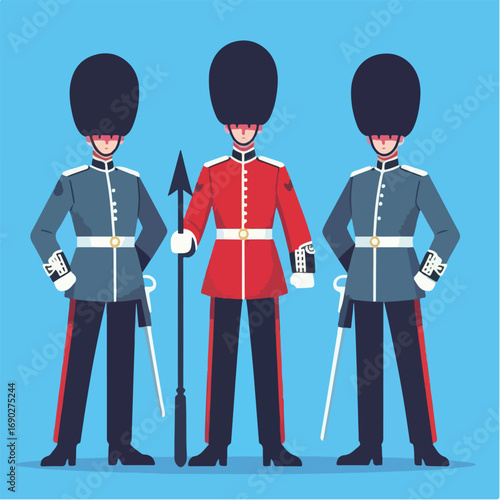 British Royal Guards Illustration