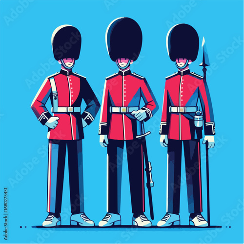 British Royal Guards Illustration