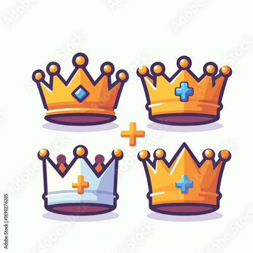 golden crown vector