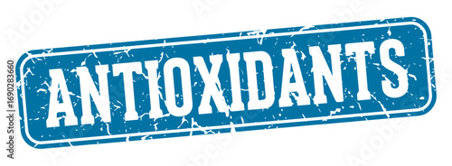 antioxidants rectangular sign. antioxidants stamp