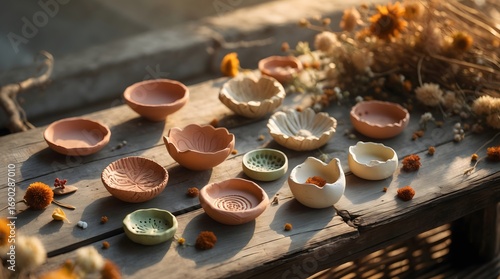 Artisan Pottery Collection Handcrafted Ceramic Bowls and Dishes