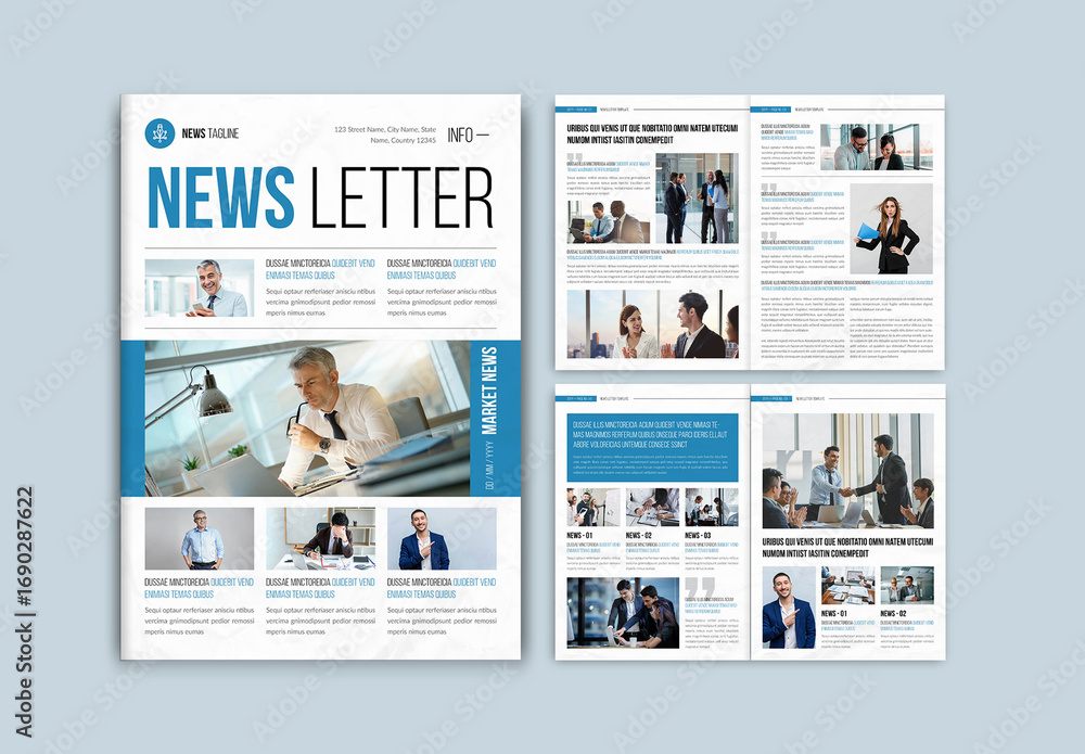 Newsletter Template Stock Template | Adobe Stock