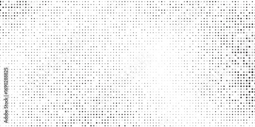 Halftone grunge gradient texture. Vanishing polka dot background. Repeating dots gradation abstract modern