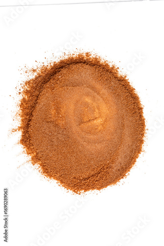Photo of coco powder  taken with a high-resolution camera using on a white background.