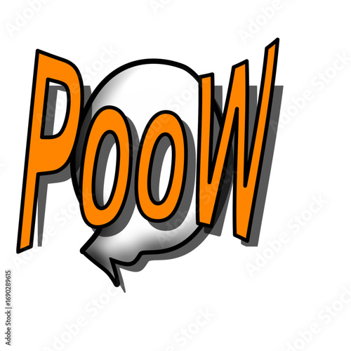 Comic boom cartoon A vibrant collection of comic-themed cartoon elements featuring bold lines and dynamic designs. This set includes comic speech bubbles with expressive texts like pow and boom