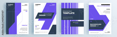 Modern abstract covers set, minimal covers design. Colorful geometric background, vector illustration.