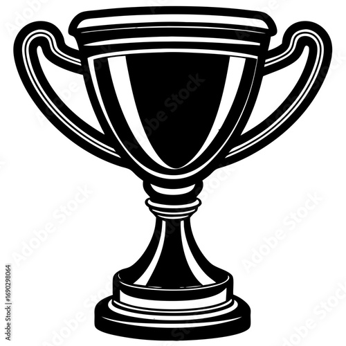 Trophy Cup Silhouette Vector