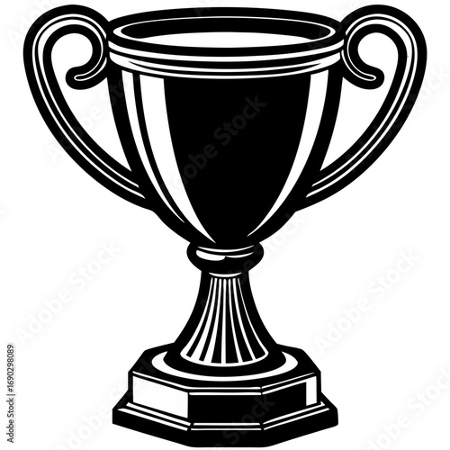 Trophy Cup Silhouette Vector