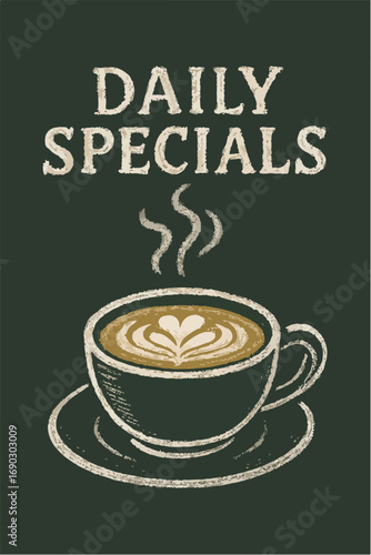 Latte Foam Chalkboard
